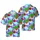 Hawaiian Pineapple Skull Flamingo Surf Tropical Palm Hibiscus Reef Waves Short-sleeve Hawaiian Shirt - 1