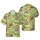 Tabby Striped Grey Ginger Cats Mushroom Fungi Ferns Butterflies Crow Cream Base Short-sleeve Hawaiian Shirt - 1
