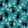Black Cat Hawaiian Pattern: Mugs, Knives, Pistols, Yarn, Fish Bones, Teal Accents Short-sleeve Hawaiian Shirt - 7
