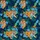 Orange & Black Roaring Tiger Hawaiian: Blue Plumeria, Bird-of-Paradise, Navy Blue Short-sleeve Hawaiian Shirt - 7