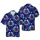 Muscular Brown Sasquatch, Blue Palm Trees, Sailboats, Navy Ocean Ripples Short-sleeve Hawaiian Shirt - 1