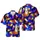 Funny Cat Faces Pizza Tacos Burritos Beer Swirling Cosmic Galaxy Hawaiian Design Tile Short-sleeve Hawaiian Shirt - 1
