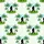 Bigfoot Golfer Hawaiian Tropical Pattern: Black Silhouette Golf Course Palm Leaf Design Short-sleeve Hawaiian Shirt - 7