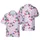 Patriotic Raccoon Hawaiian Pattern Flag Sunglasses Fireworks Stars Red White Blue Short-sleeve Hawaiian Shirt - 1
