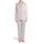 Cat Lovers' Adorable Plump Pastel Pink Cartoon Cats Strawberry Bow Pattern Satin Pajamas Set - 2