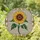 Nature Lovers' Vibrant Stained Glass Sunflower Mosaic Golden Yellow Deep Green Jewel Tone Art Stained Glass Suncatcher - 1