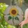 Nature Lovers' Vibrant Stained Glass Sunflower Mosaic Golden Yellow Deep Green Jewel Tone Art Stained Glass Suncatcher - 2