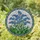 Art Lovers' Edge-to-Edge Stained Glass Forget-Me-Not Cobalt Blue Emerald Green Mosaic Stained Glass Suncatcher - 1