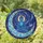 Art Admirers' Intricate Tiffany Stained Glass Blue Buddha Cosmic Moon Mosaic Deep Blue Gold Stained Glass Suncatcher - MxNbIatygj