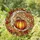 Autumn Lovers' Tiffany Stained Glass Luminous Pumpkin Iridescent Crescent Moon Amber Floral Mosaic Stained Glass Suncatcher - 1