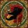 Cat Art Enthusiasts Opulent Black Cat Ruby Armchair Wine Jewel-Toned Stained Glass Mosaic Stained Glass Suncatcher - 8