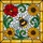 Nature Lovers' Intricate Tiffany Stained Glass Bumblebee Bloom & Mosaic in Amber Red Green Blue Tones Stained Glass Suncatcher - 8