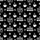 Mindful Lifestyle: Coffee Weed Acceptance Change Pattern - White On Black Wearable Graphic Satin Pajamas Set - 9