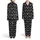 Mindful Lifestyle: Coffee Weed Acceptance Change Pattern - White On Black Wearable Graphic Satin Pajamas Set - 1