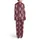 Highland Cow Enthusiast: Pink Fluffy Mug, Hearts, Pine Cones & Berries Garment Satin Pajamas Set - 3
