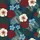 Island Dreamer's Vintage Teal Botanical Hibiscus Monstera Print Custom Design Satin Pajamas Set - 9
