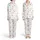 Martini Lover's Watercolor Olive & Coral Martini Glass Scatter Wearable Item Satin Pajamas Set - 1