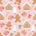 Women's Gingerbread Men Houses Pattern, Pink Poinsettia, Snowy Pine, Candy Cane Sleep Set Satin Pajamas Set - 9