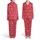Great Dane Enthusiast Red Background White Polka Dot Icon Dog Head Seamless Pattern Satin Pajamas Set - 1