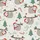 Sloth Lovers Cartoon Hanging Sloth Red Hat Scarf Xmas Tree Snowflake Cane Pattern Satin Pajamas Set - 9