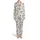Sloth Lovers Cartoon Hanging Sloth Red Hat Scarf Xmas Tree Snowflake Cane Pattern Satin Pajamas Set - 2