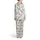 Sloth Lovers Cartoon Hanging Sloth Red Hat Scarf Xmas Tree Snowflake Cane Pattern Satin Pajamas Set - 3