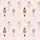 Pale Pink Ballerina Nutcracker Clara Fairy Watercolor Ribbon Bow Pattern Satin Pajamas Set - 9