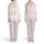 Pale Pink Ballerina Nutcracker Clara Fairy Watercolor Ribbon Bow Pattern Satin Pajamas Set - 1