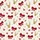 Unisex Creamy White Scattered Deep Red Bows Gold-Tan Reindeer Thin Outlines Holly Stars Satin Pajamas Set - 9
