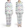 Clean Hand-Drawn White Background Multi-Color Circles Ovals Scallop Pattern Design Satin Pajamas Set - 1