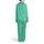 Geometric Grid Pattern Wide Narrow Vertical Horizontal Stripes Bright Cyan Lime Green Satin Pajamas Set - 3