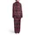 Card Player Red Navy White Tartan Plaid Q K Heart Seamless Design Satin Pajamas Set - 3