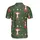 Cow Lover Christmas Head Santa Hat Pine Berry Golden Ornament Seamless Pattern Design Men's Polo Shirt (Lightweight) - GUQMnCl2xk