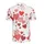 Red Heart Pattern: Mixed Shapes Stripes Dots Scribbles on White Textile Ground Men's Polo Shirt (Lightweight) - wQ5w5fErYI