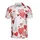 Red Heart Pattern: Mixed Shapes Stripes Dots Scribbles on White Textile Ground Men's Polo Shirt (Lightweight) - wwB4WfjL9A