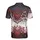 Ornate Glossy Deep Red Heart Gothic Tendril Baroque Vine Grungy Seamless Artwork Men's Polo Shirt (Lightweight) - SNdIQjP3mw