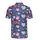 Navy Indigo Background Red Pink Blue White Hearts Dot Accents Seamless Pattern Polo Men's Polo Shirt (Lightweight) - OIY8QYiwC0