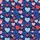 Navy Indigo Background Red Pink Blue White Hearts Dot Accents Seamless Pattern Polo Men's Polo Shirt (Lightweight) - 5