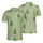 Olive Forest Green Repeating Christmas Tree Pattern - Snowflake Star Fir Tile Design Men's Polo Shirt (Lightweight) - 4Ounq0YTPF