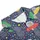 Flying Saucer Cat Light Beam Pattern Navy Polka Dot Multi-Color Stars Textile Print Men's Polo Shirt (Lightweight) - csIrNkDj3c