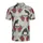 Stylized Skull Raven Design, Deep Red Roses & Dark Green Thorny Leaves, Beige Textile Pattern Men's Polo Shirt (Lightweight) - kYvpIk7J3O