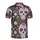Dia de los Muertos Fan: Ornate Sugar Skulls, Daisy, Starburst Flowers, Heart Mosaic Garment Surface Men's Polo Shirt (Lightweight) - J1bejWvHo9
