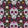 Dia de los Muertos Fan: Ornate Sugar Skulls, Daisy, Starburst Flowers, Heart Mosaic Garment Surface Men's Polo Shirt (Lightweight) - 5