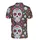 Dia de los Muertos Fan: Ornate Sugar Skulls, Daisy, Starburst Flowers, Heart Mosaic Garment Surface Men's Polo Shirt (Lightweight) - vF6EkTb-mY