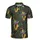 Mardi Gras Mask Saxophone Design: Purple Green Yellow Feather Bead Diamond Confetti Men's Polo Shirt (Lightweight) - 2
