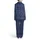 Scandinavian Fair Isle Night Owl Pajamas: Navy Blue Owl, Moon & Star Pattern Satin Pajamas Set - 3