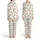Family Matching Long Sleeve Sleep Set: Whimsical Gingerbread & Christmas Pattern - Soft Polyester Spandex Satin Pajamas Set - 1