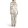 Bridesmaid Satin Pajamas: Champagne Flute & Rose Pattern – Bridal Sleep Set Satin Pajamas Set - 3