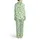 Frog & Succulent Enthusiast Pale Mint Green Cartoon Frog Cactus Lily Pad All-Over Pattern Satin Pajamas Set - 3