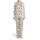 Nutcracker Gingerbread Wreath Christmas Repeating Pattern: Candy Cane Candle Golden Tree Satin Pajamas Set - 2